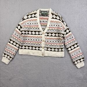 American Eagle Sweater Womens Extra Small Cardigan Fair Isle Retro Preppy Y2k